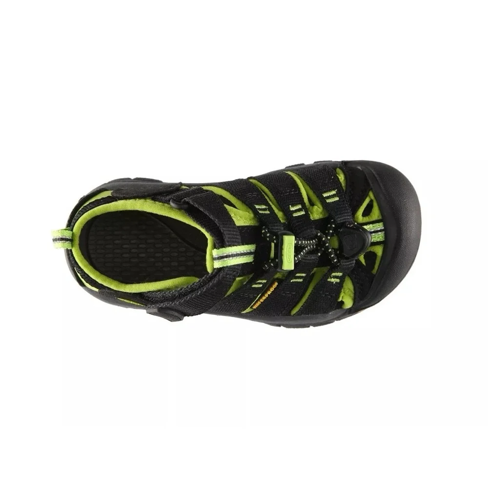 KEEN Newport H2 Kids Sandals Black Lime Green Waterproof Sport Hiking‎ Shoes